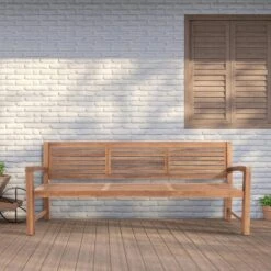 CLP Teakbank Halden 220 Cm -VIDAXL 1000095888 0102