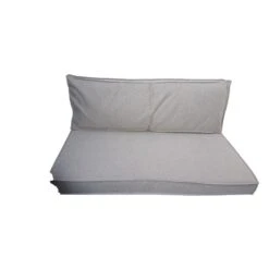 2L Home&Garden Palletkussenset Solid Zandkleurig 120x80cm 2-delige Set -VIDAXL 1000096280 0102