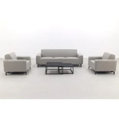 Boavista/Royalty Stoel-bank Loungeset - Nature Grey - 5-delig -VIDAXL 1000096771 0102