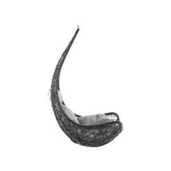 Beliani Hangstoel ATRI - Zwart Pe Rotan -VIDAXL 1000096793 0103