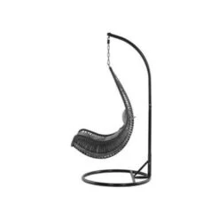 Beliani Hangstoel ATRI - Zwart Pe Rotan -VIDAXL 1293314011 0103