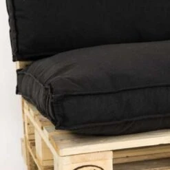 Unique Living Tuinbankkussen Luana Zwart - 120 X 40 Cm -VIDAXL 1298047591 0103
