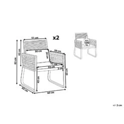 Beliani Tuinstoel CANETTO - Zwart Aluminium 6 Beliani Tuinstoel CANETTO - Zwart Aluminium -VIDAXL 1375fde001724a5fb9b8152d957062a2