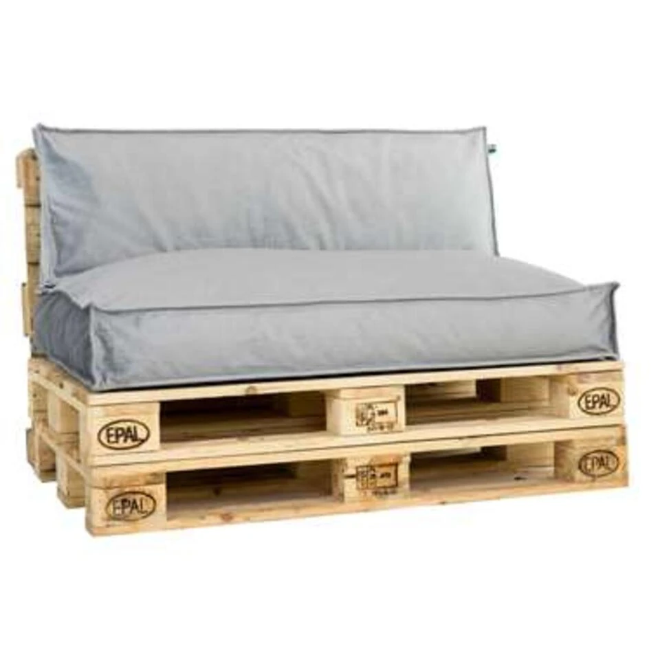 2L Home & Garden Palletkussen Velvet Lichtgrijs - 120 X 80cm 1 2L Home & Garden Palletkussen Velvet Lichtgrijs - 120 X 80cm