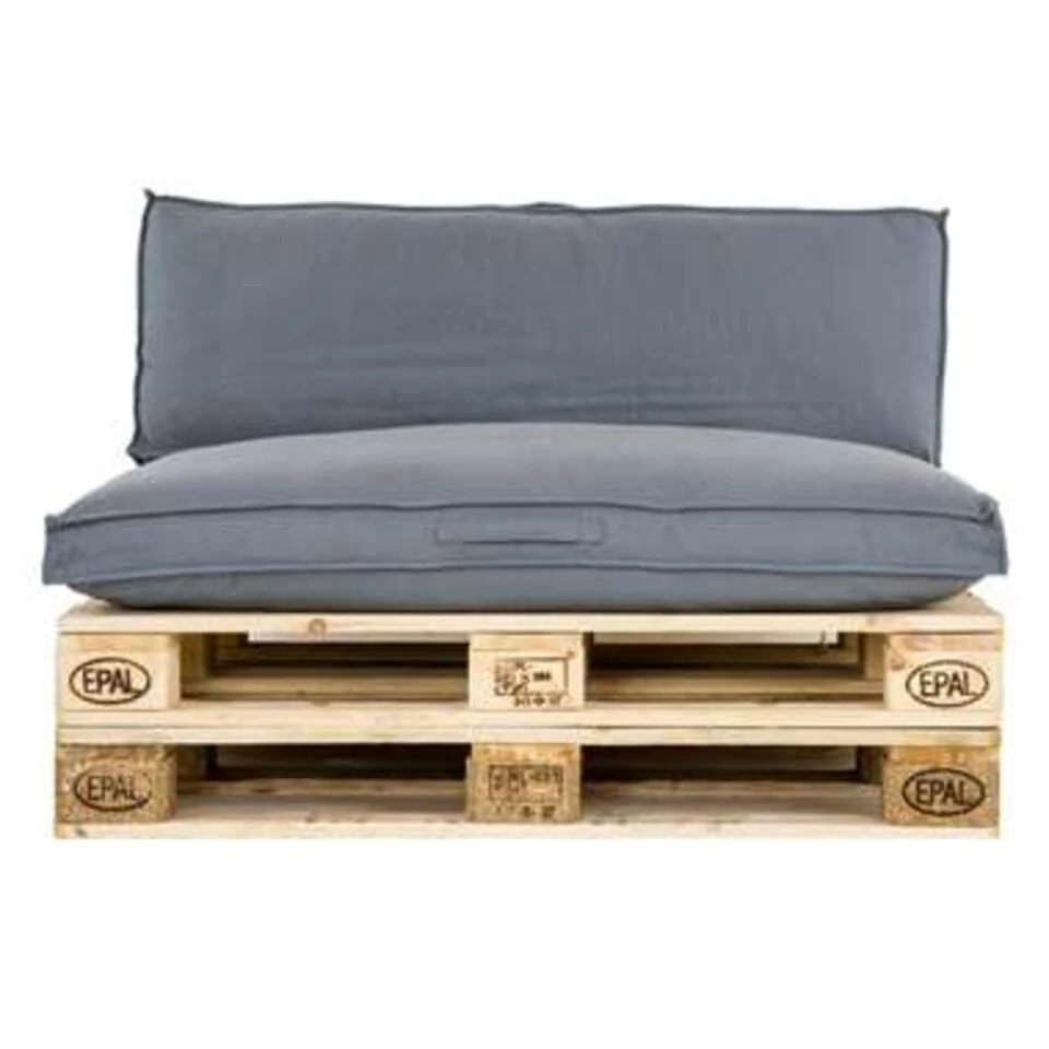 Unique Living Palletkussen Luana Donker Grijs - 120x80 Cm 2 Unique Living Palletkussen Luana Donker Grijs - 120x80 Cm - Afbeelding 2