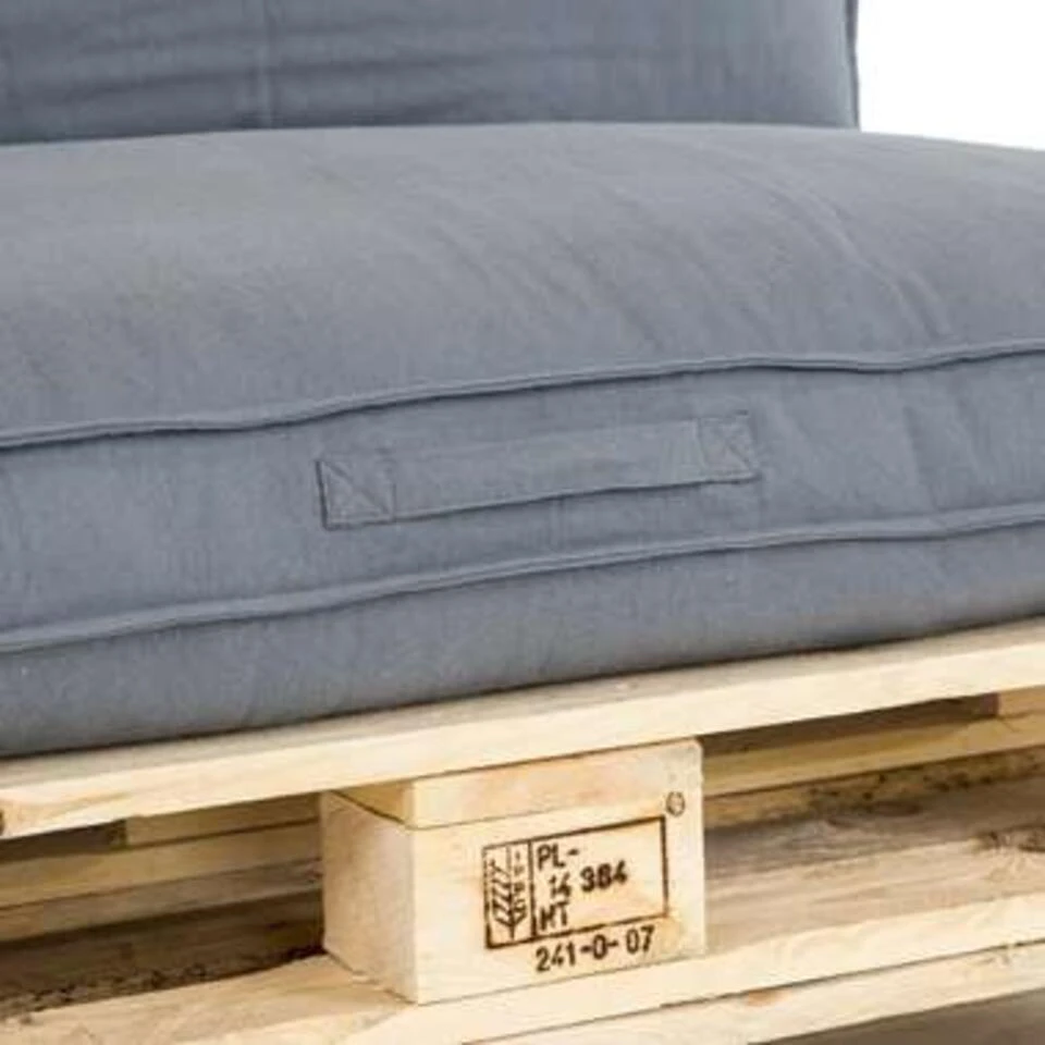 Unique Living Palletkussen Luana Donker Grijs - 120x80 Cm 3 Unique Living Palletkussen Luana Donker Grijs - 120x80 Cm - Afbeelding 3