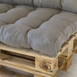 2L Home & Garden Palletkussen Metro Beige - 120 X 80cm -VIDAXL 1689266040 0103