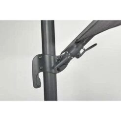 Garden Impressions Hawaii Big Pole Parasol 350x350 - D. Grijs - Zwart -VIDAXL 1982785367 0103