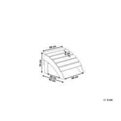 Beliani Voetenbankje ADIRONDACK - Grijs Kunsthout -VIDAXL 1cb65d89849d4e14a3c2ea8858ffd361 2
