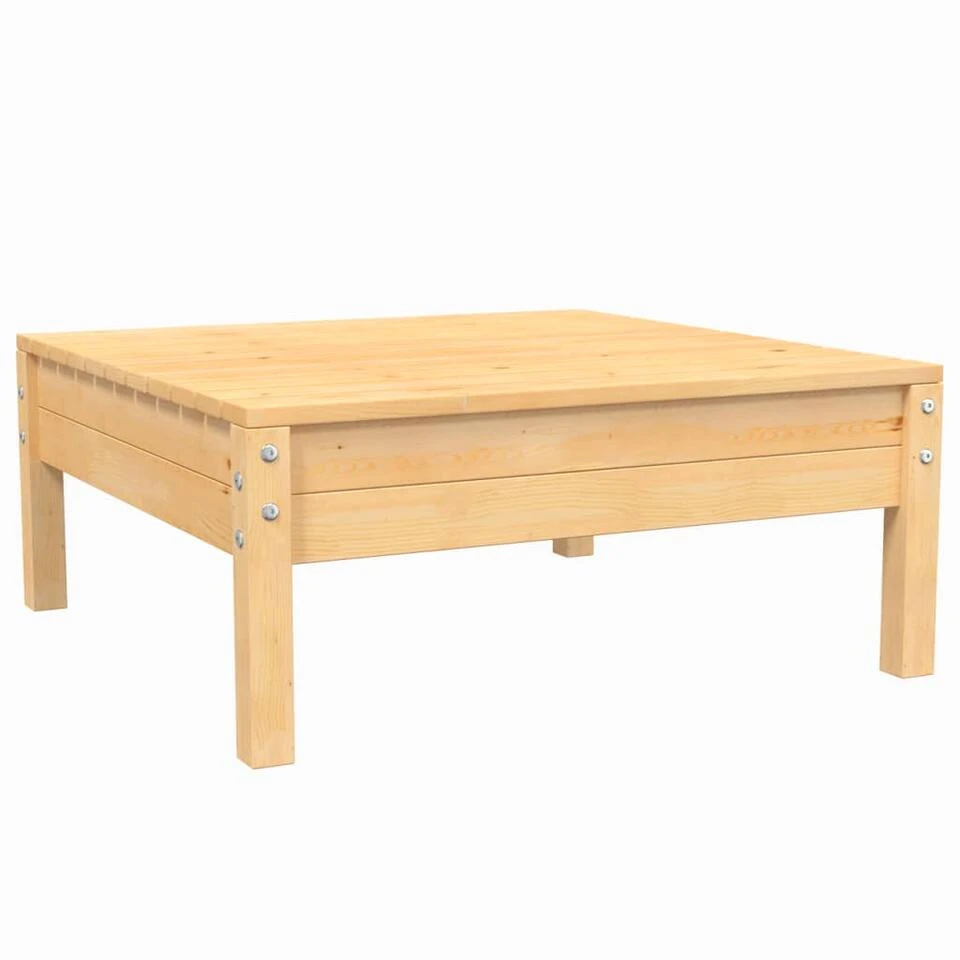 VidaXL 3-delige Loungeset Met Grijze Kussens Massief Grenenhout 3 VidaXL 3-delige Loungeset Met Grijze Kussens Massief Grenenhout - Afbeelding 3