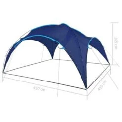 VidaXL Partytent Boog 450x450x265 Cm Donkerblauw -VIDAXL 38812b8c923b4b029d1386a2703da9f6