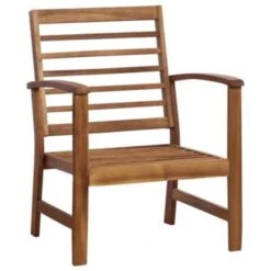 VidaXL 4-delige Loungeset Massief Acaciahout 100x50x33 Cm -VIDAXL 3cbdec2a8f5545aaaf39e334f415ed67