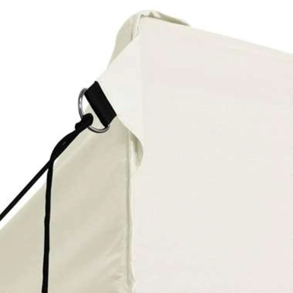 VidaXL Partytent Met 4 Zijwanden Inklapbaar 3x4 M Staal Crème 4 VidaXL Partytent Met 4 Zijwanden Inklapbaar 3x4 M Staal Crème - Afbeelding 4