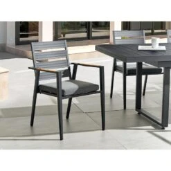 Beliani Tuinstoel TAVIANO - Zwart Aluminium 7 Beliani Tuinstoel TAVIANO - Zwart Aluminium -VIDAXL 47a1a9ca519b4ceb9ea1dae225c90685