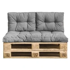 Palletkussen Florence - Grijs - 120x80 Cm -VIDAXL 51111035 0101