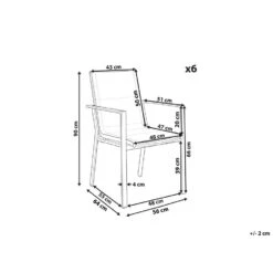 Beliani Tuinstoel BUSSETO - Zwart Aluminium -VIDAXL 551baac97a19409c96aa269ccaa9f0c5
