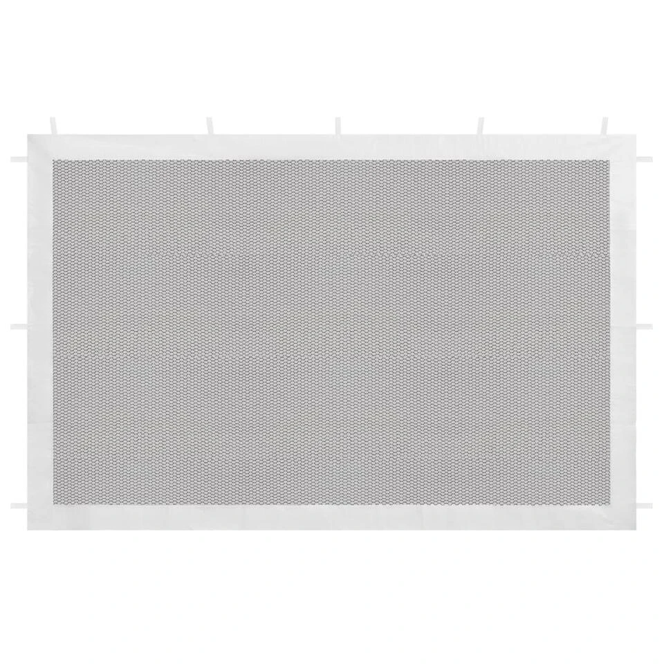 VidaXL Tentwanden 2 St Gaas Wit En Zwart 2 VidaXL Tentwanden 2 St Gaas Wit En Zwart - Afbeelding 2