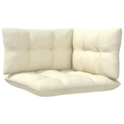 VidaXL 3-delige Loungeset Met Crèmekleurige Kussens Massief Grenenhout -VIDAXL 6ba4cf439ed042f78a763ecaf3184dc5