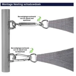 Nesling Coolfit 3x4 Zand -VIDAXL 6ea45a9e1f6f46d3adaad3350df82f52