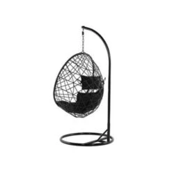 Beliani Hangstoel ALATRI - Zwart Pe Rotan 7 Beliani Hangstoel ALATRI - Zwart Pe Rotan -VIDAXL 740930f9a7a5469cb5aed455cdeff53d