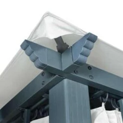 VidaXL Prieel Met Gordijn 300x300 Cm Aluminium Crème 7 VidaXL Prieel Met Gordijn 300x300 Cm Aluminium Crème -VIDAXL 749a278282144ec88662580dacbcf334