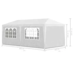 VidaXL Partytent 3x6 M Wit 7 VidaXL Partytent 3x6 M Wit -VIDAXL 803ea95dd69441a898e45bb055b8b450