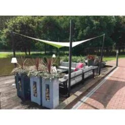 Nesling Coolfit Schaduwdoek 5x5x5 Meter - Gebroken Wit 6 Nesling Coolfit Schaduwdoek 5x5x5 Meter - Gebroken Wit -VIDAXL 81003819 0101