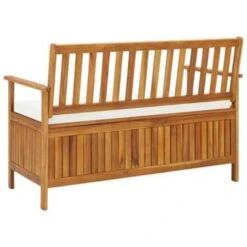 VidaXL Tuinopslagbank 120x63x84 Cm Massief Acaciahout -VIDAXL 86482c695b6e4dea8a947bf24ce4f8ab