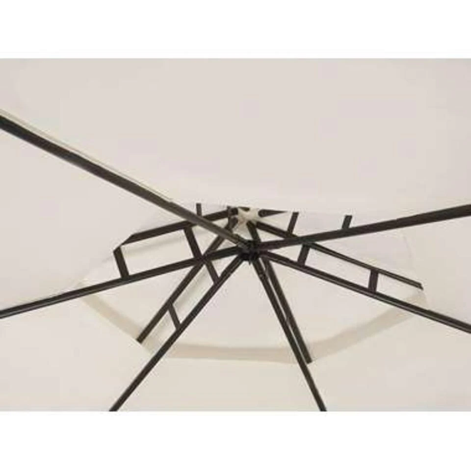 Beliani Tuinpaviljoen PORTEL - Beige Staal 2 Beliani Tuinpaviljoen PORTEL - Beige Staal - Afbeelding 2