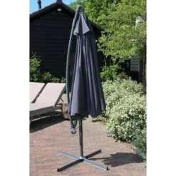 Zweefparasol 300cm Antraciet -VIDAXL 8b8c20ae88a94dacbc1b37ad76c2d746