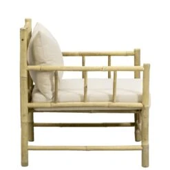 Loungestoel Tarifa - Crème - Incl. Kussens - 82x66x75 Cm -VIDAXL 90103684 8000