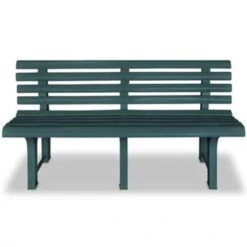 VidaXL Tuinbank 145,5 Cm Kunststof Groen -VIDAXL 9f64a8349d62450db1e4b23a8ebf992a
