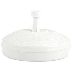 VidaXL Parasolvoet Gevuld Met Zand/water 20 L Kunststof Rattan Wit -VIDAXL a1b376a58d7547b1839a40dfb0363ea6