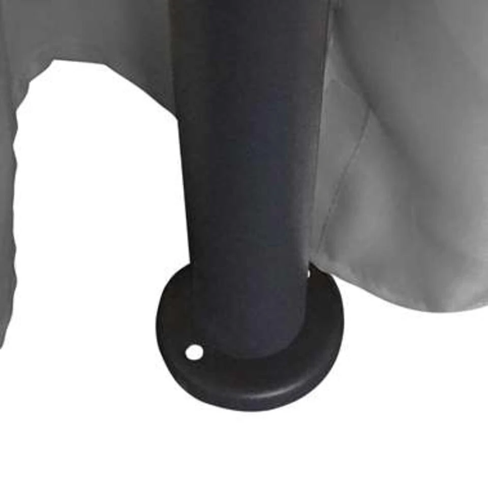 VidaXL Prieel Met Gordijnen Rond 3,5x2,7 M Antracietkleurig 3 VidaXL Prieel Met Gordijnen Rond 3,5x2,7 M Antracietkleurig - Afbeelding 3