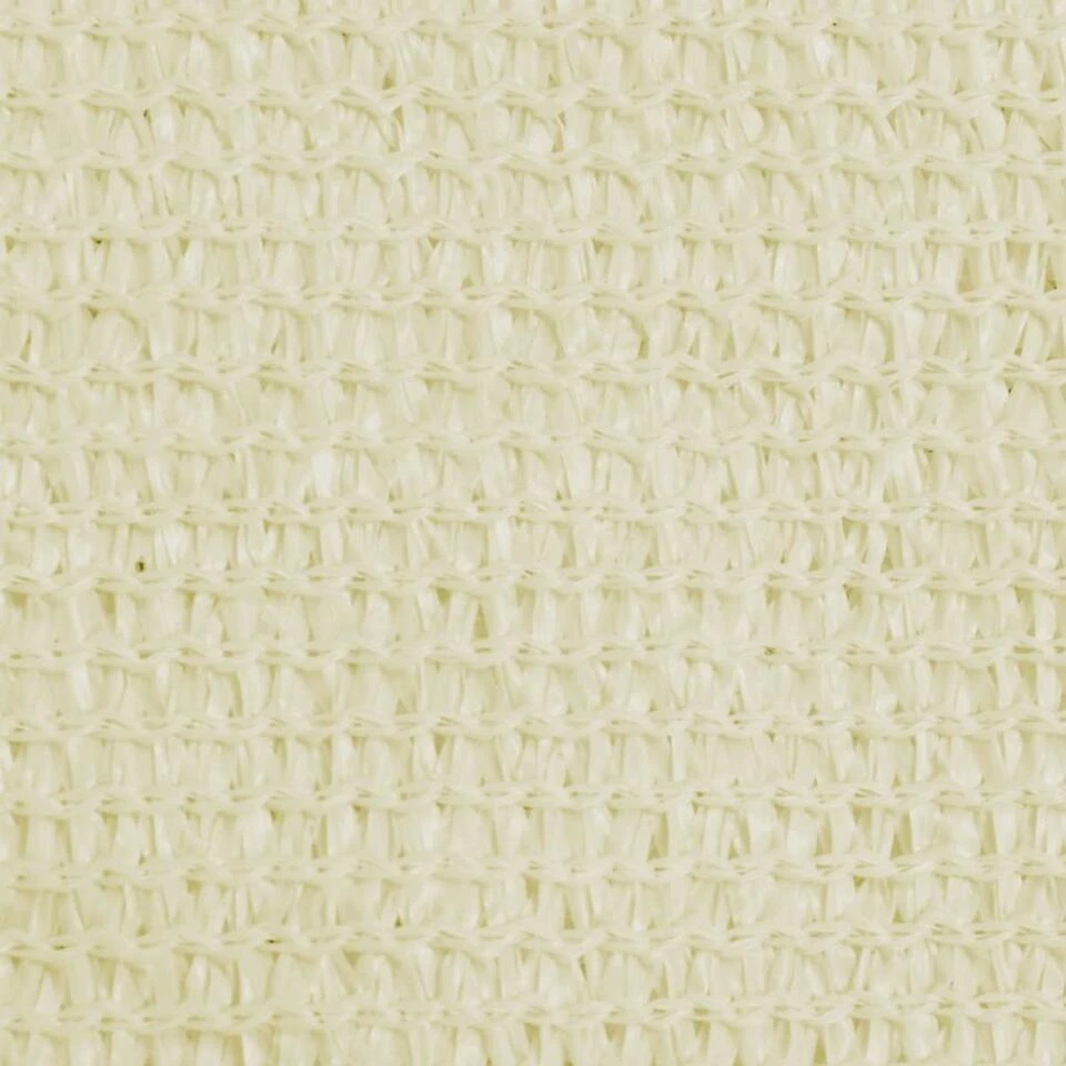 VidaXL Zonnescherm HDPE Driehoekig 3,6x3,6x3,6 M Crème 2 VidaXL Zonnescherm HDPE Driehoekig 3,6x3,6x3,6 M Crème - Afbeelding 2