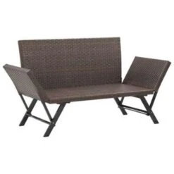 VidaXL Tuinbank Met Kussens 176 Cm Poly Rattan Bruin 6 VidaXL Tuinbank Met Kussens 176 Cm Poly Rattan Bruin -VIDAXL cb1810c39a524fc3892161c8aa5cd008