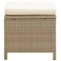VidaXL Tuinkrukken 2 St Met Kussens Poly Rattan Beige -VIDAXL ce53291b62ab4ca38b625c3320df09e6