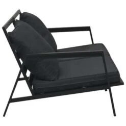 VidaXL 4-delige Loungeset Met Kussens Aluminium Donkergrijs -VIDAXL e70545469a284ca8a51f38f0144fb743
