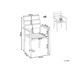 Beliani Tuinstoel VERNIO - Zwart Kunsthout -VIDAXL fe8f5d6d105948c0aa71b764c91fed80